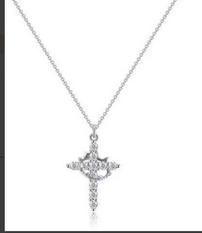 Crown Cross Necklace My Store