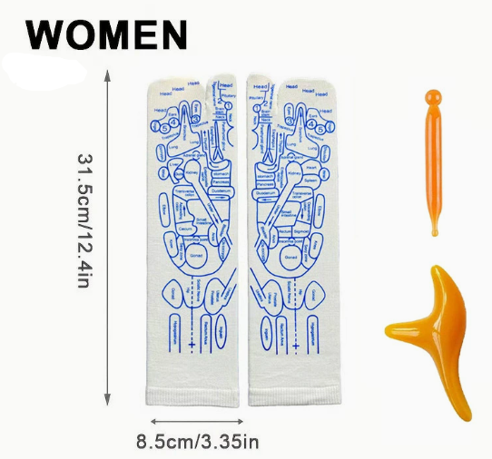 reflexology socks with massage tool