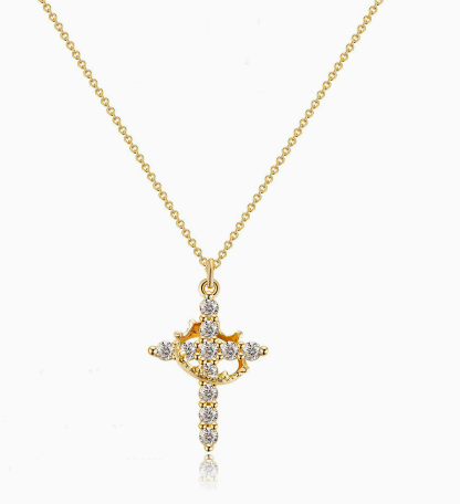 Crown Cross Necklace My Store