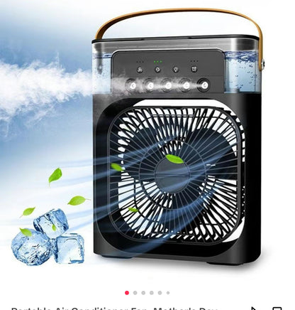Portable 3-in-1 Air Cooler Fan – Mini AC for Room, Office &amp; Car | Fast Cooling + Humidifier | Ships from USA 🇺🇸 | TikTok &amp; Amazon Hot Seller! My Store