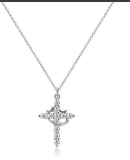 Crown Cross Necklace My Store
