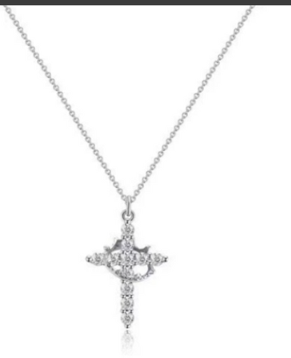 Crown Cross Necklace My Store