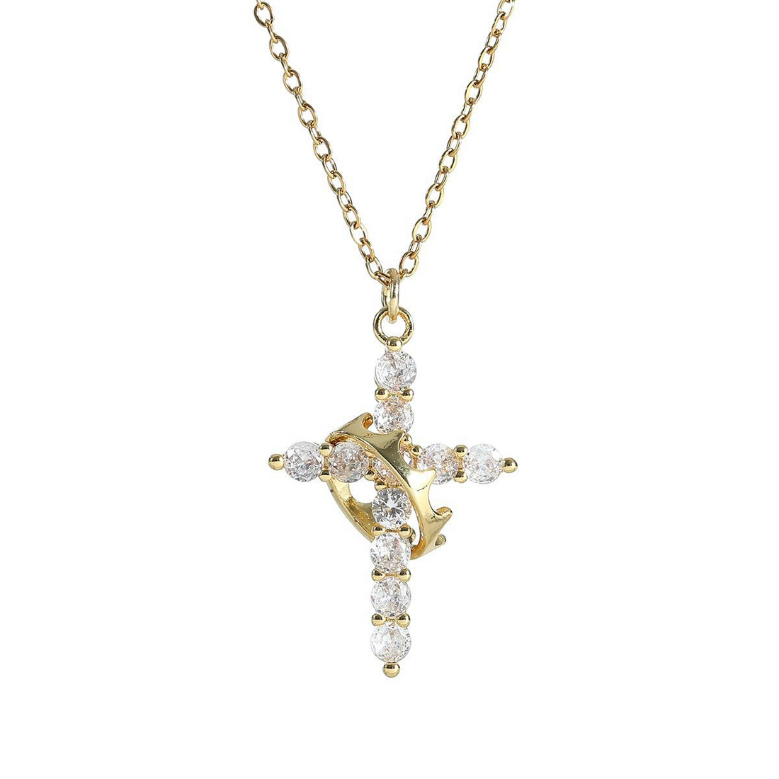 Crown Cross Necklace My Store