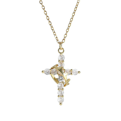 Crown Cross Necklace My Store