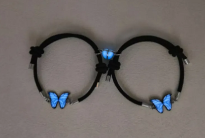 Blue Luminous Butterfly Necklace