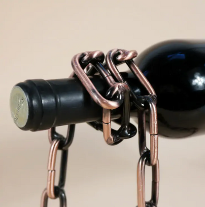 Magic Iron Chain Wine Bottle Holder My Store